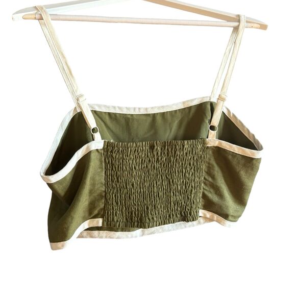 House of Harlow 1960 EUC Linen Contrast Crop Trop - Picture 5 of 11